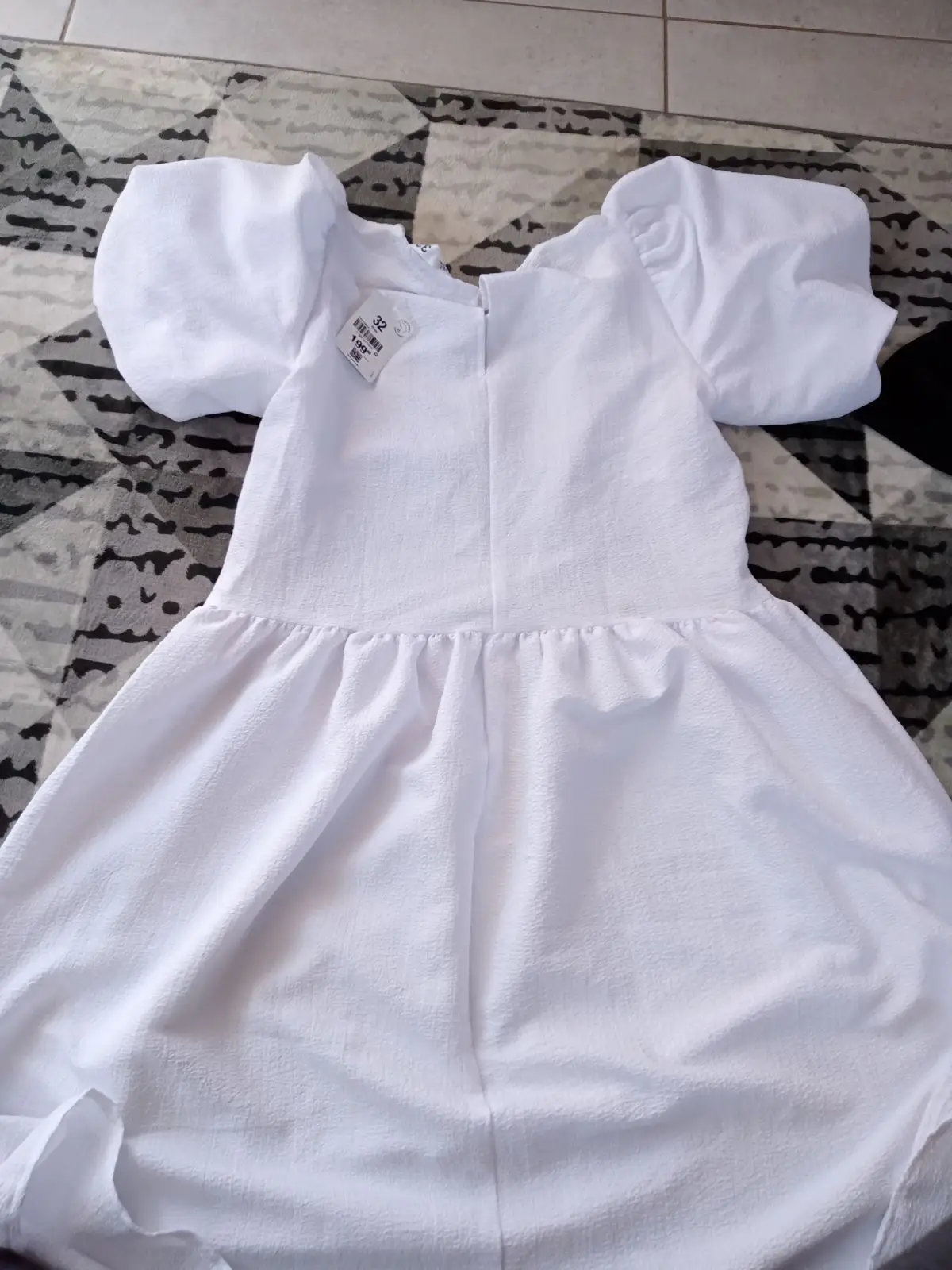 Mr Price White Puff Sleeve Dress