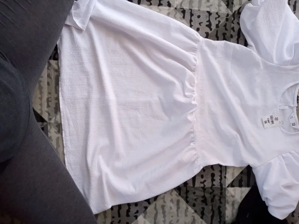 Mr Price White Puff Sleeve Dress