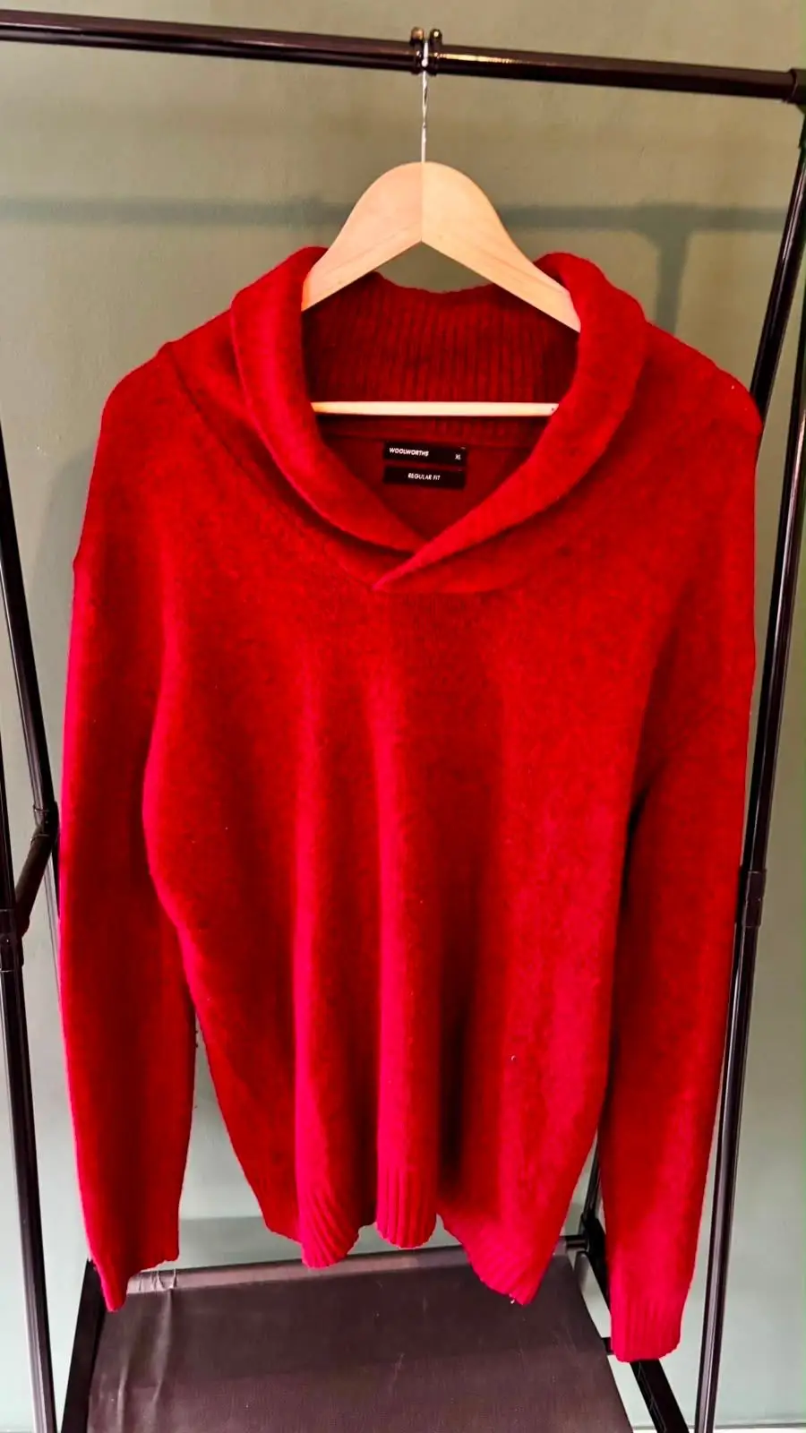 Woolworths Red Knit Sweater XL