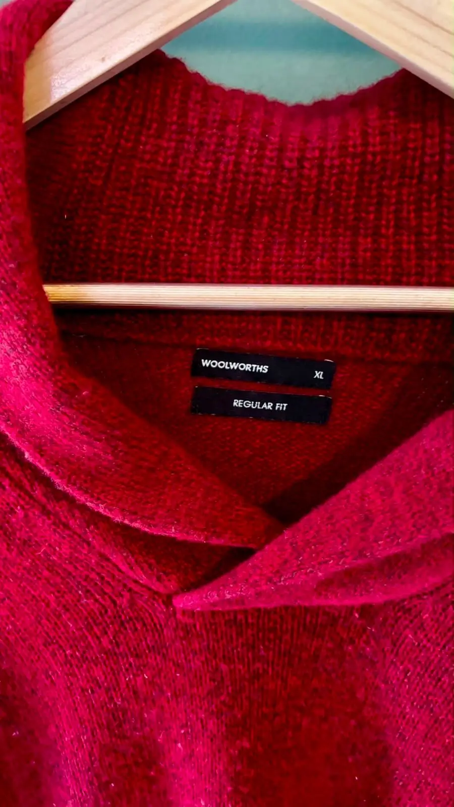 Woolworths Red Knit Sweater XL