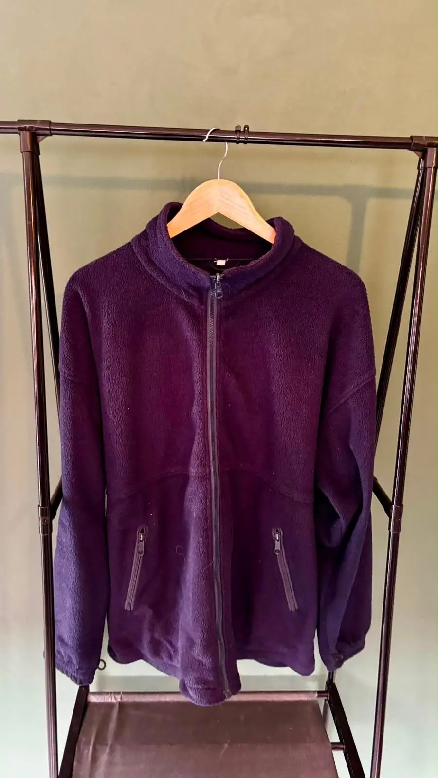 Purple Fleece Zip-Up Jacket