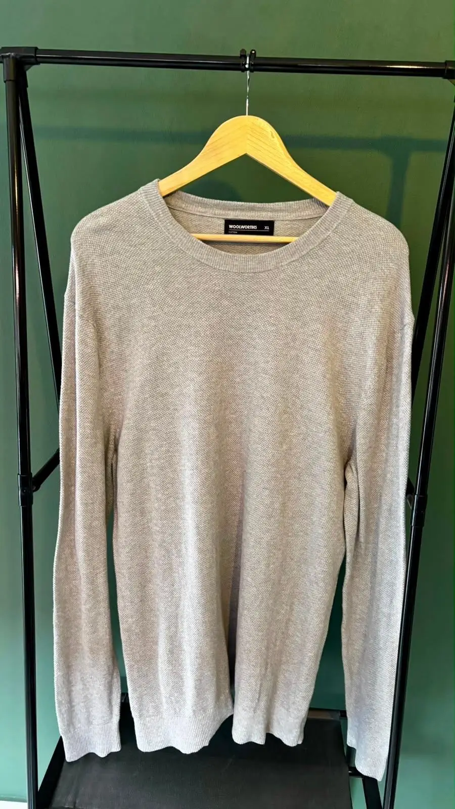 Woolworths Grey Cotton Knit Sweater