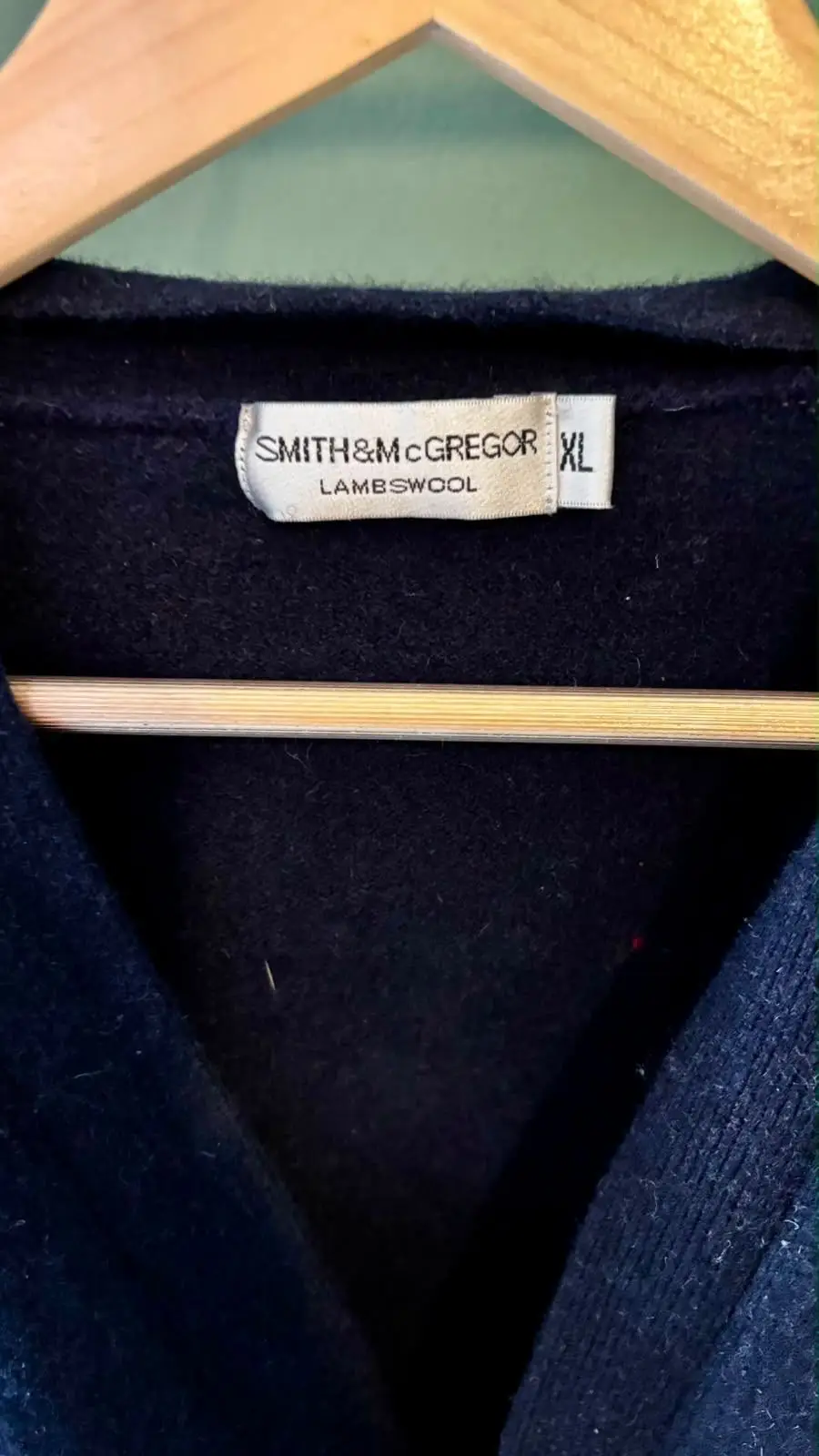 Smith & McGregor Lambswool Navy Cardigan
