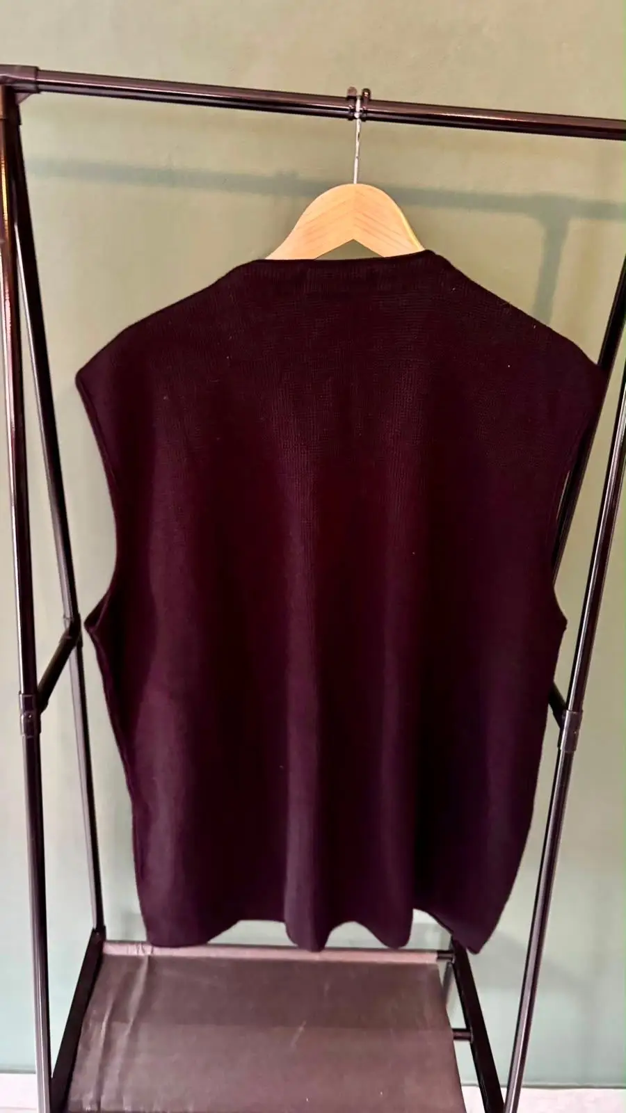 Woolworths Black Button-Up Knit Vest