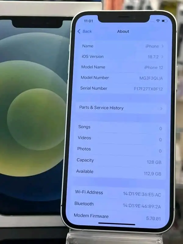 Apple Iphone 12 with battery health 100%