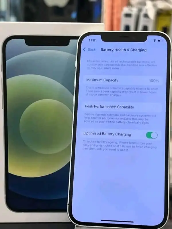 Iphone 12 with battery health 100%