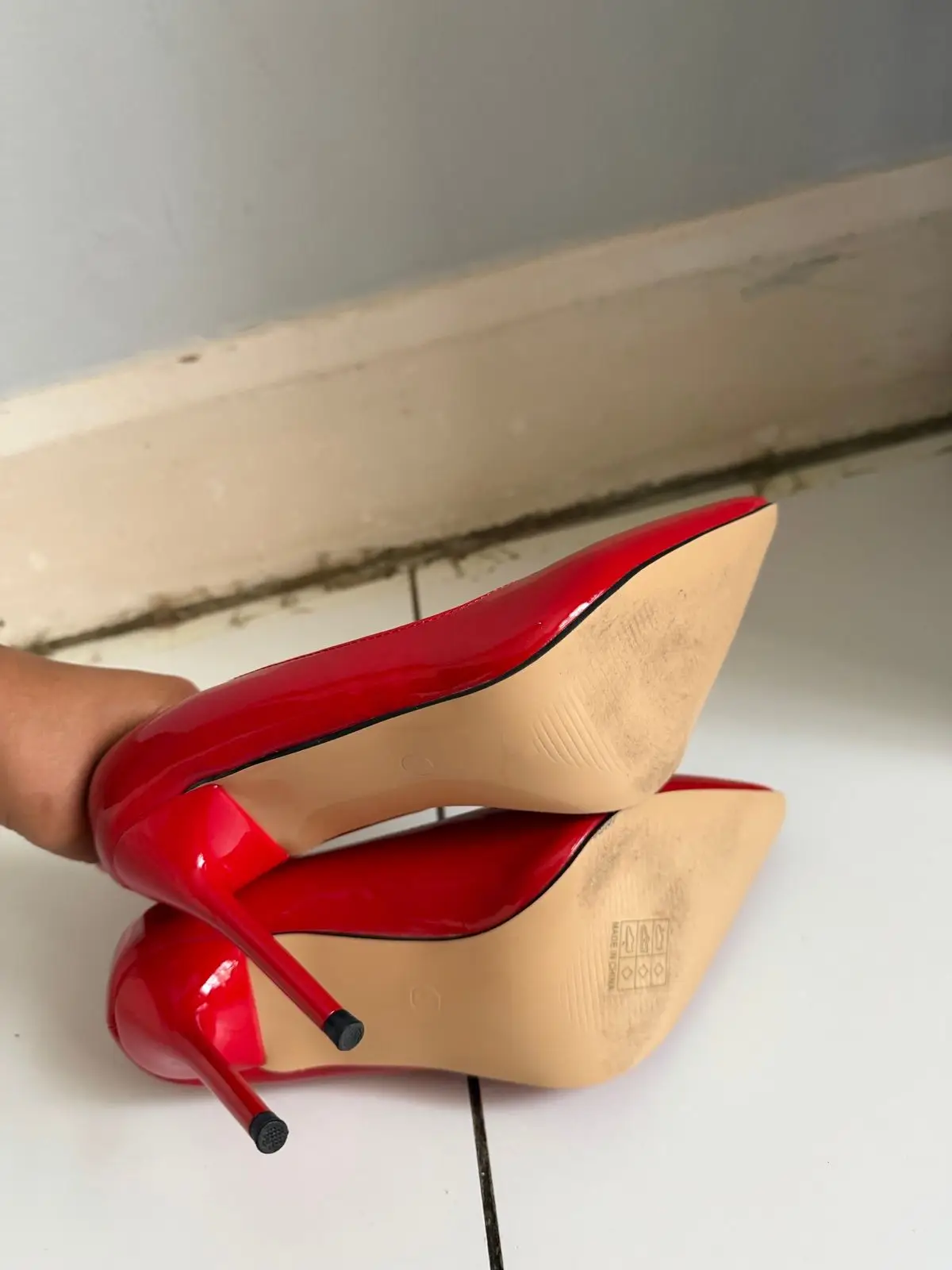 Shein Red Patent Stiletto Heels