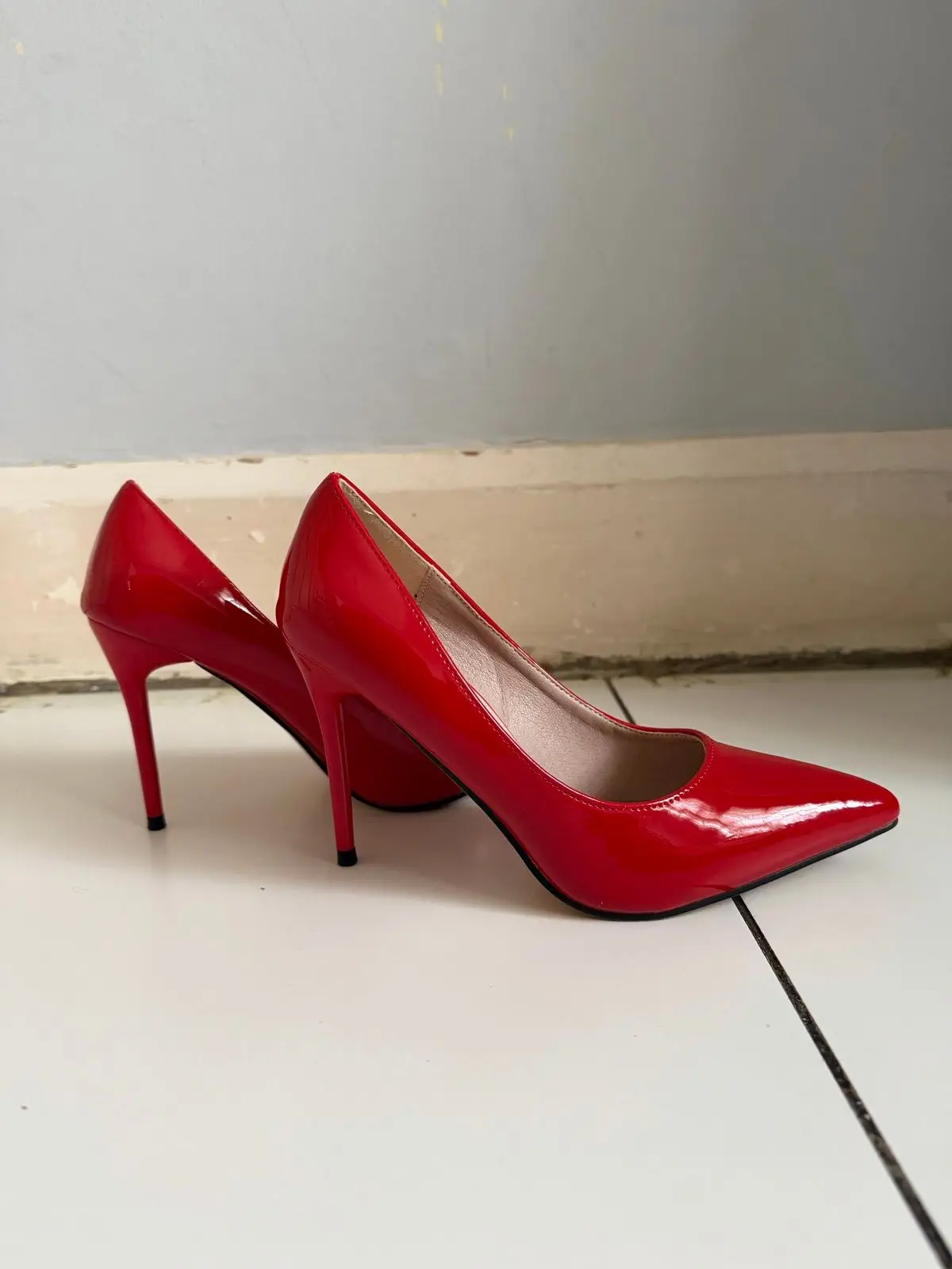 Shein Red Patent Stiletto Heels
