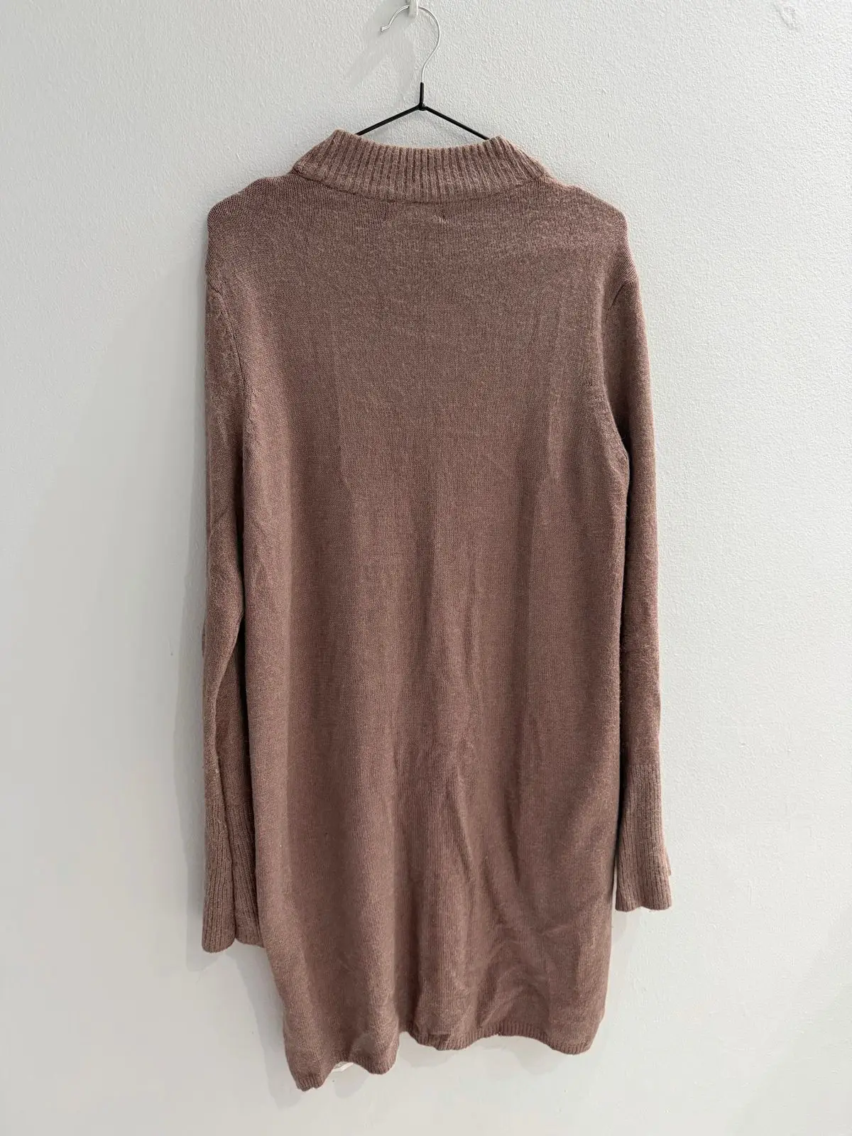 Amisu Knitwear Brown Mock Neck Sweater
