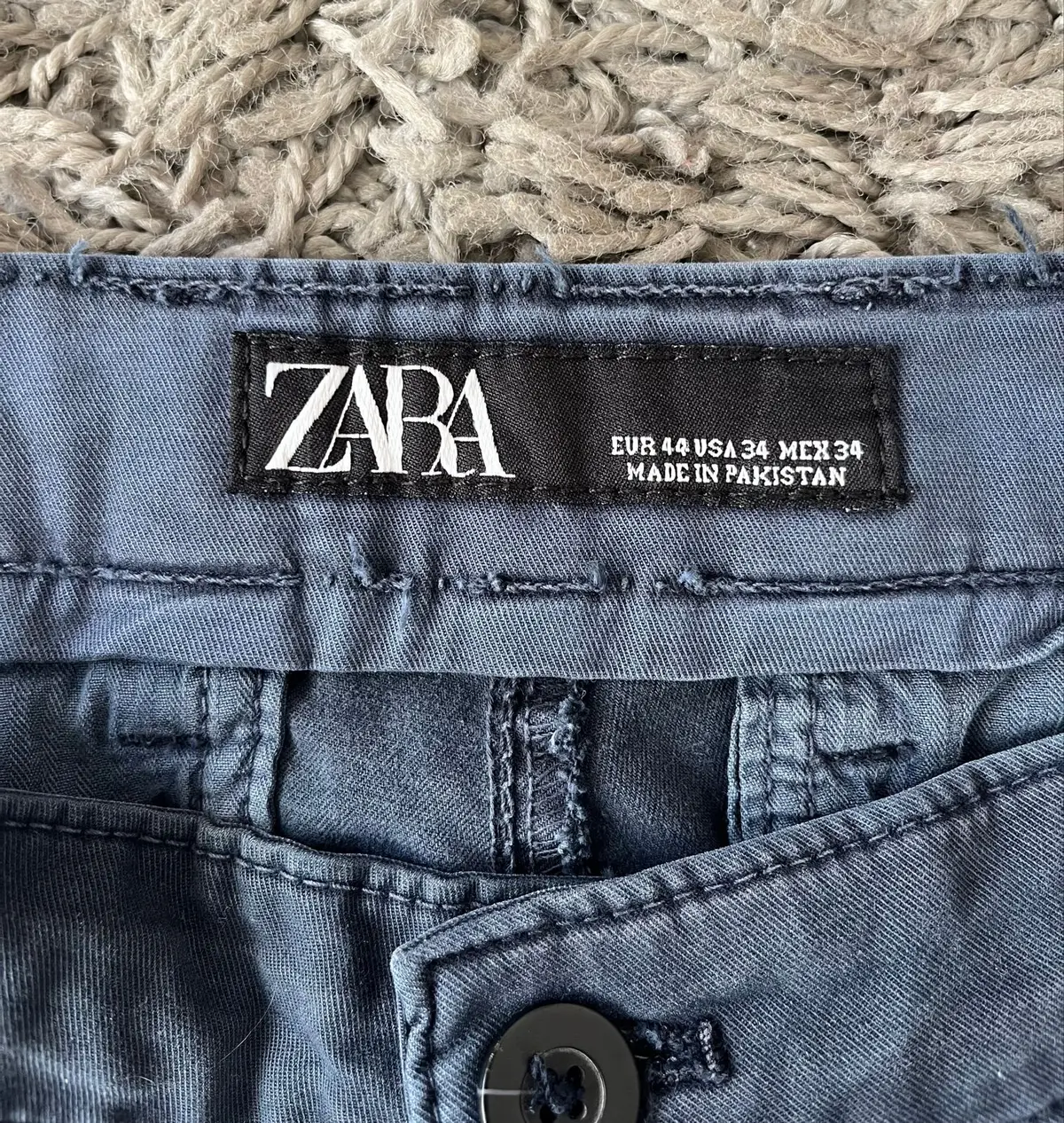 Zara Dark Blue Pants Size 34