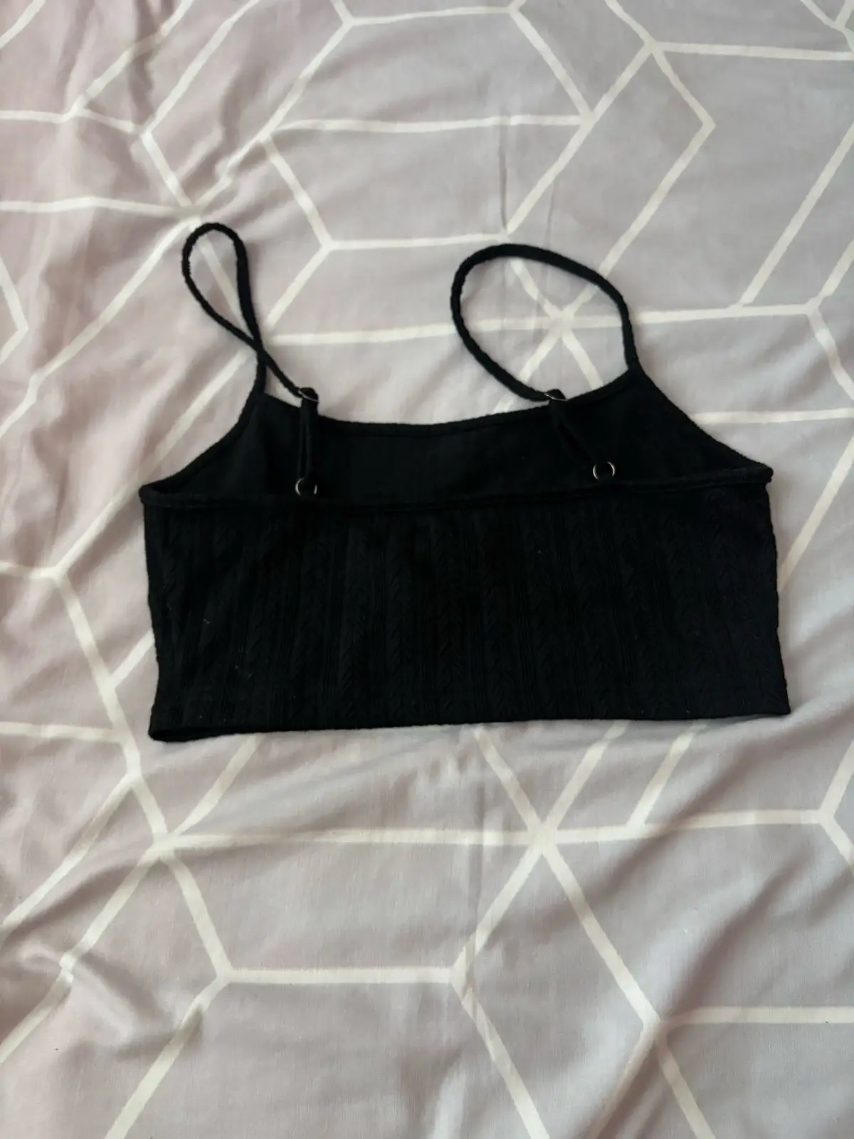 Shein Black Ribbed Cami Top