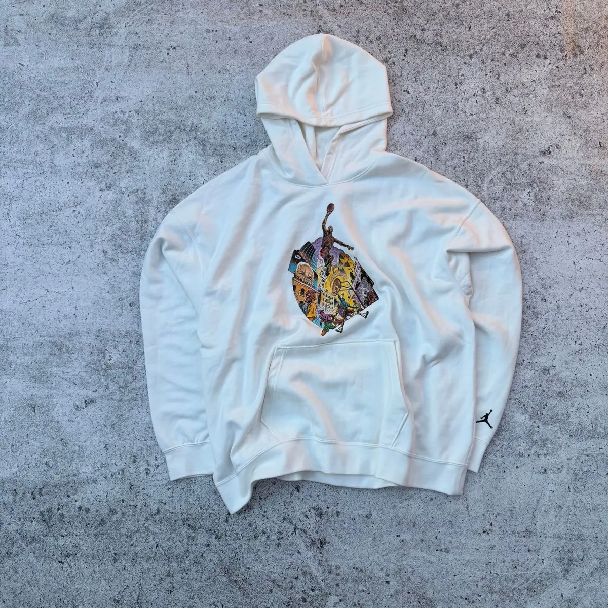Nike Air Jordan Graphic White Hoodie