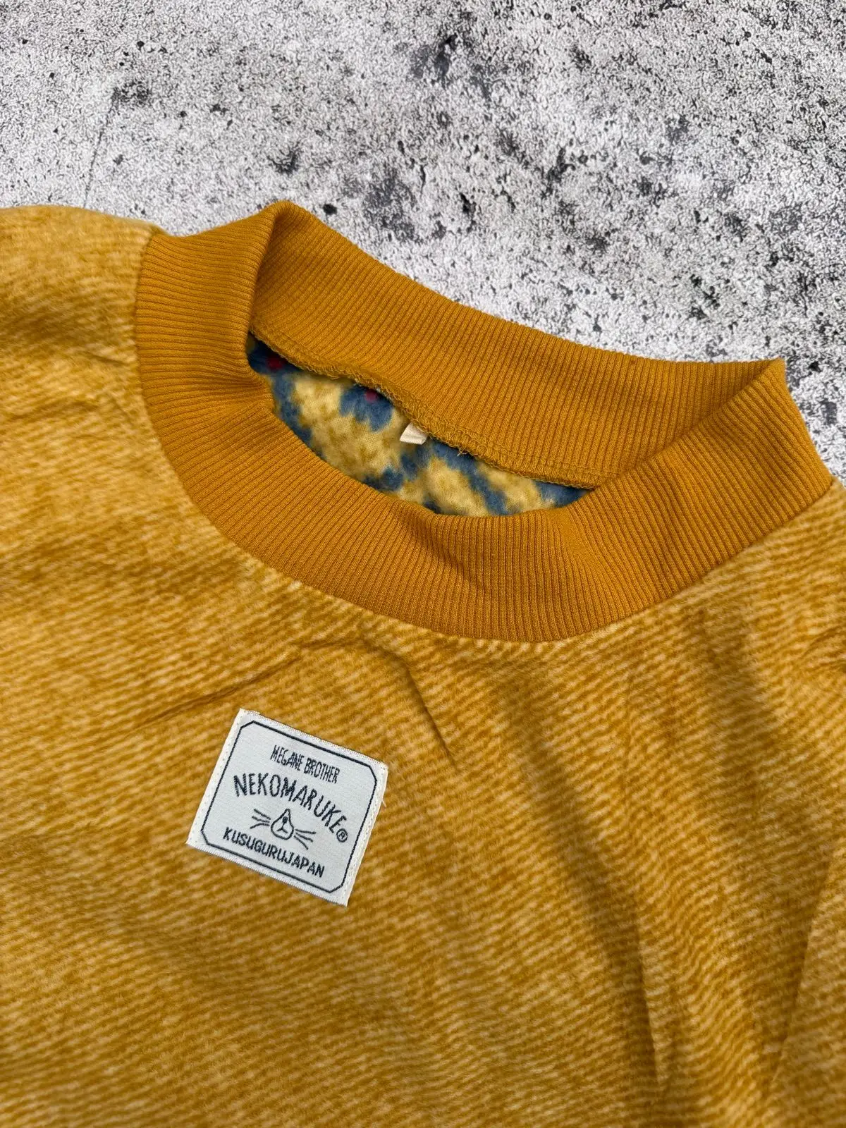 Mustard Yellow Smock Top with Cat Graphic