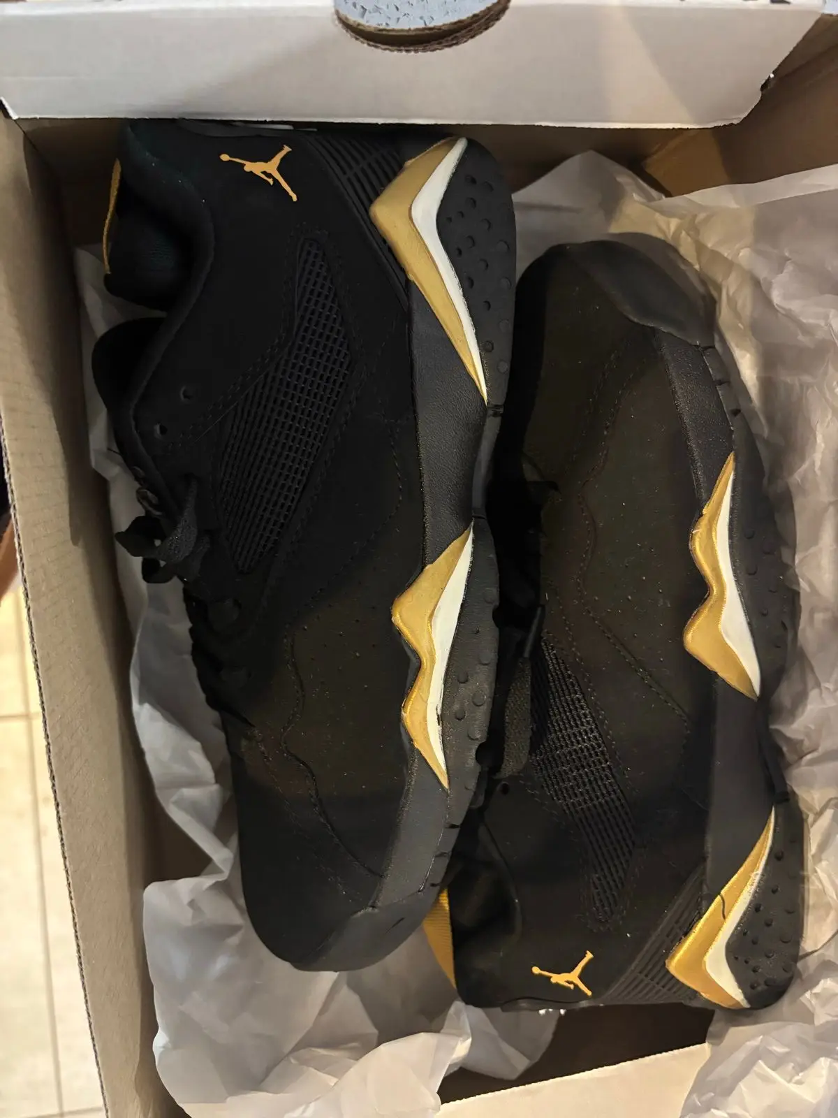 Air Jordan Black and Yellow Sneakers