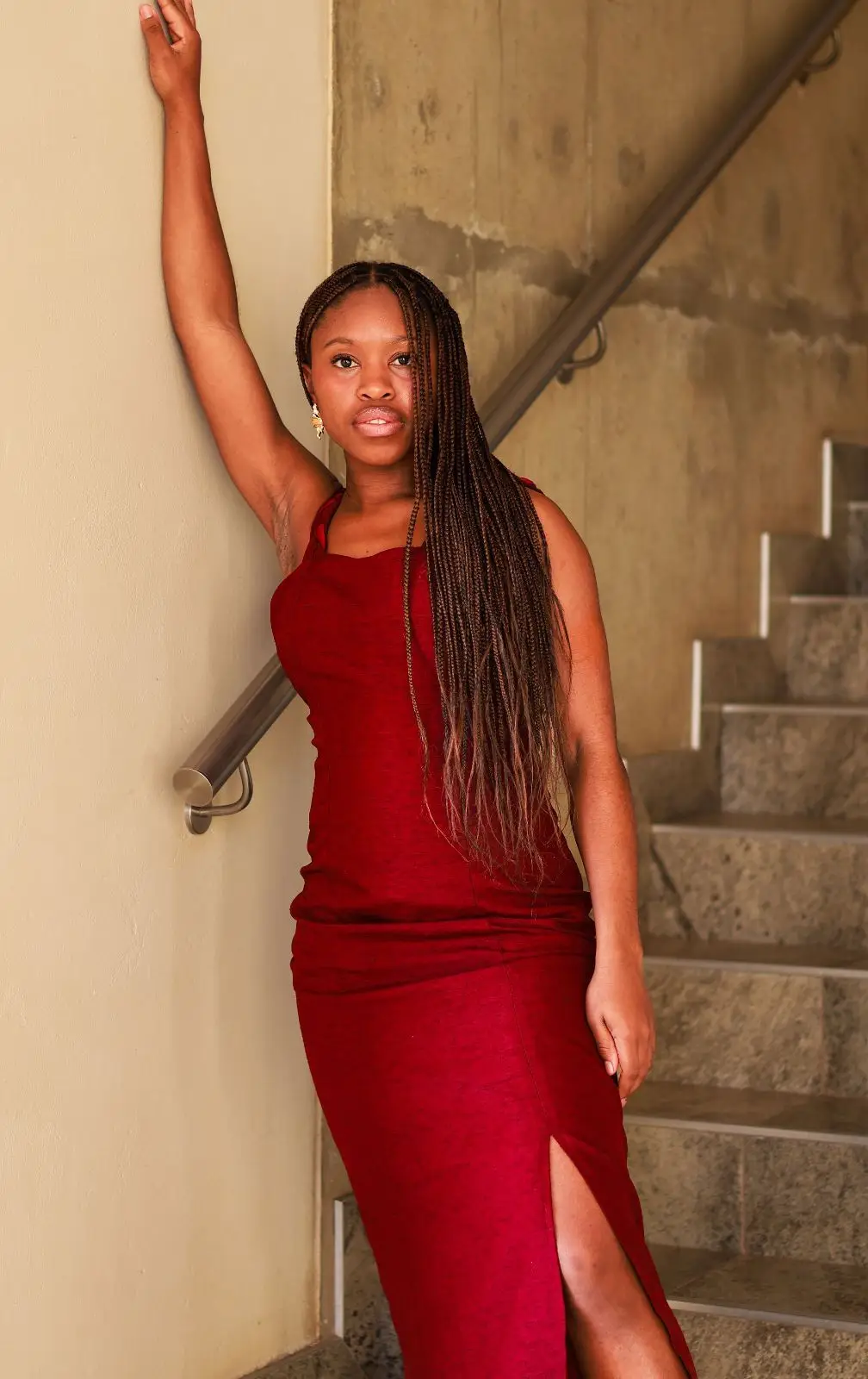 Red Off-Shoulder Dress