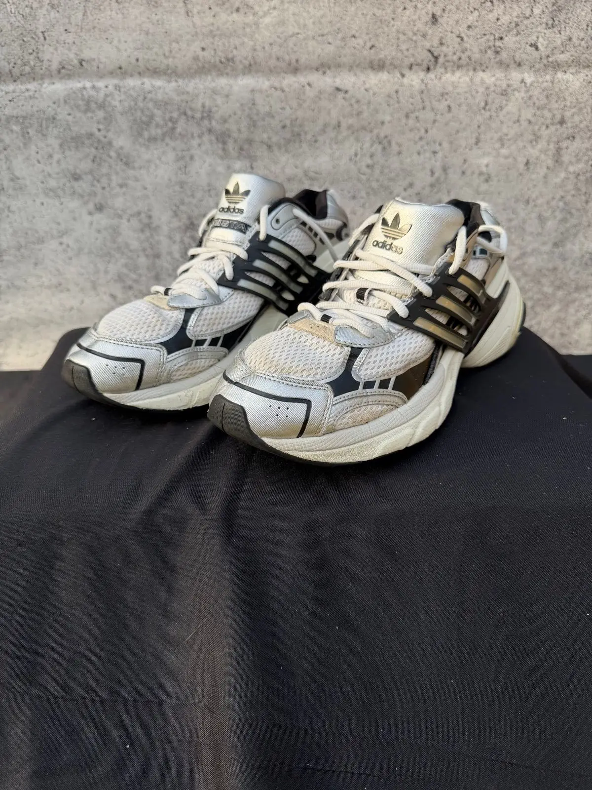 Adidas Silver Mesh Chunky Running Sneakers