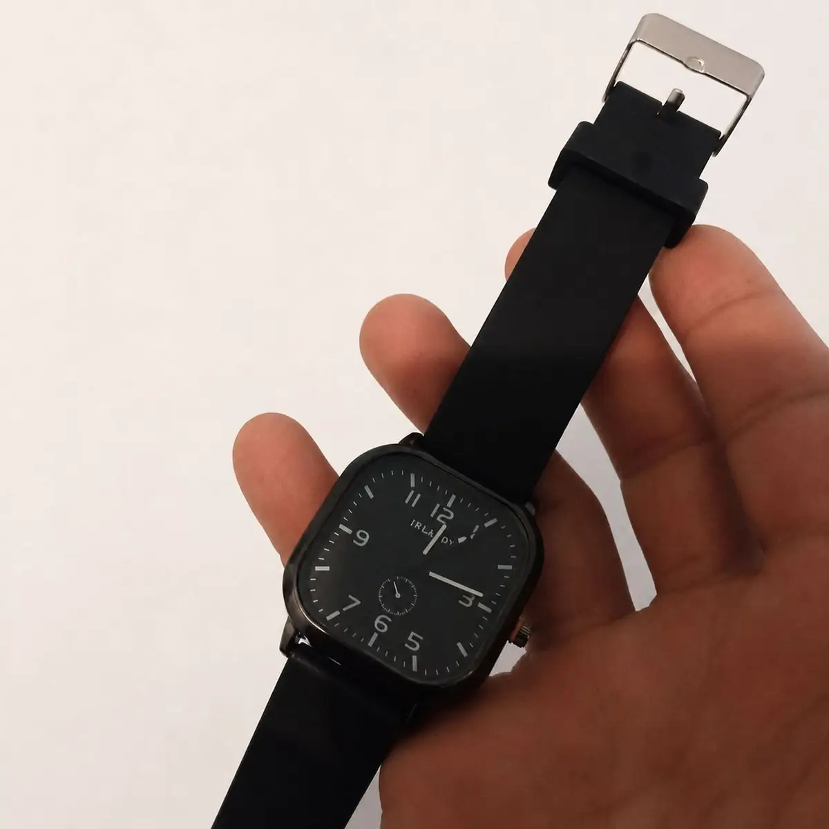 THRD Black Square Watch