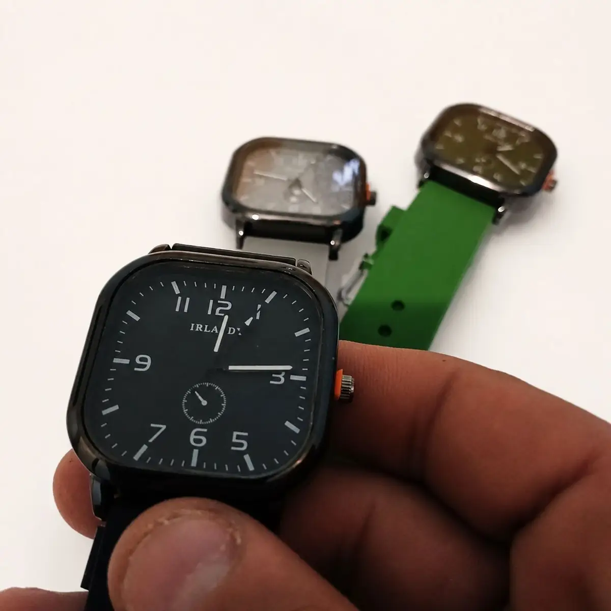THRD Black Square Watch