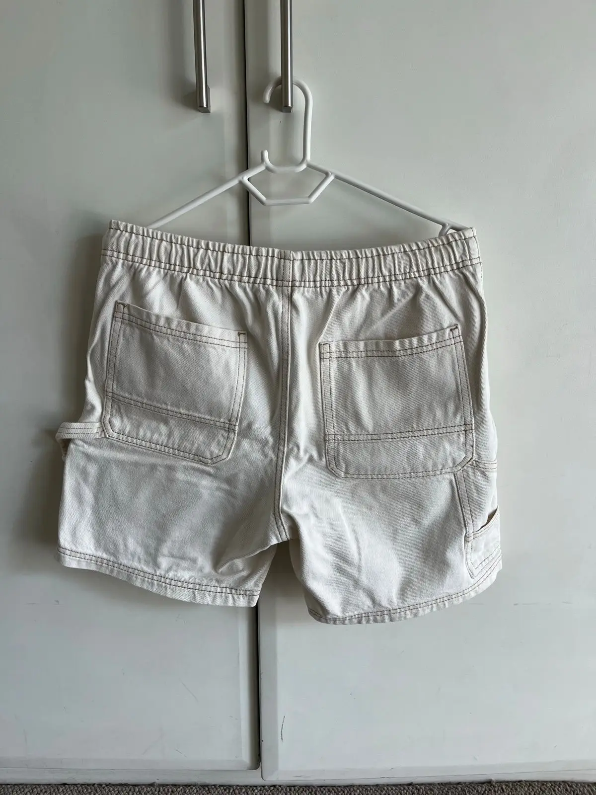 Cotton On Cream Utility Canvas Shorts