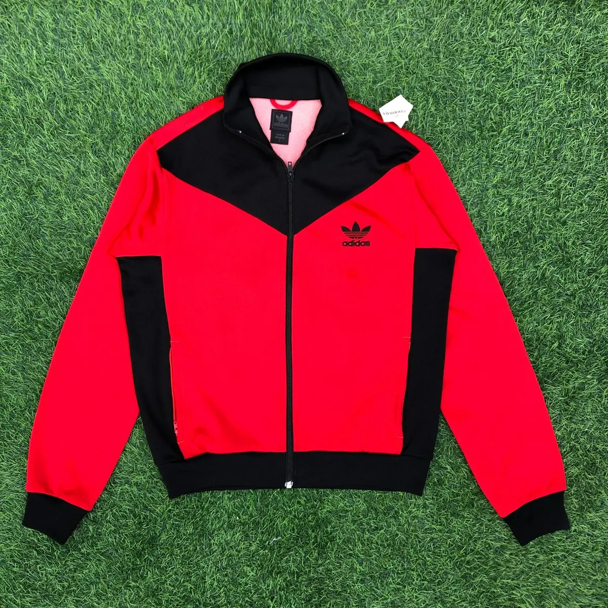 Adidas Red and Black Track Jacket