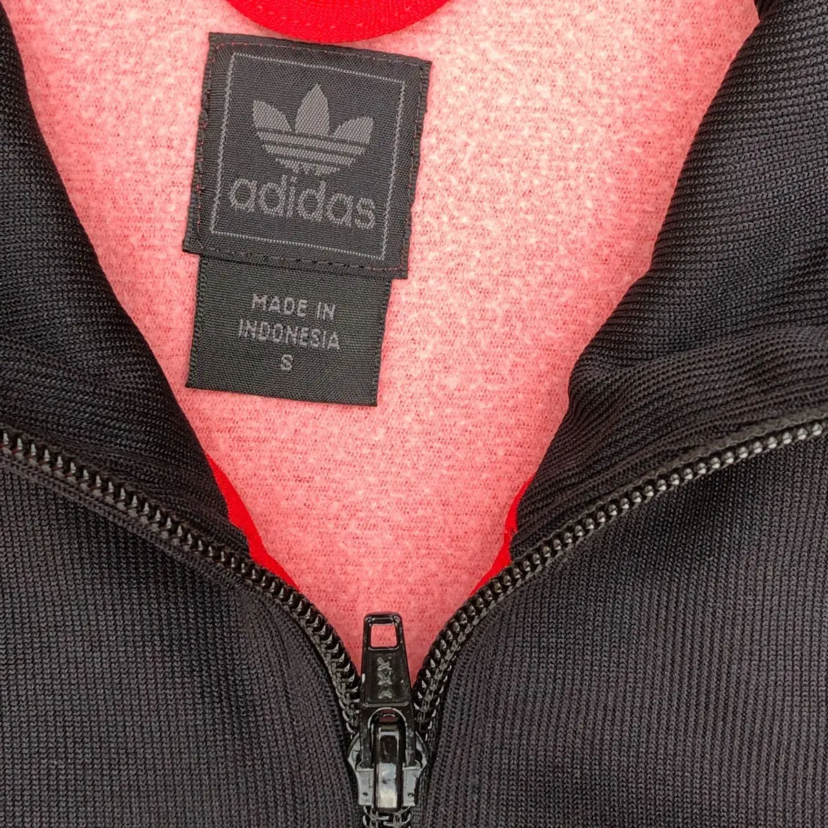Adidas Red and Black Track Jacket