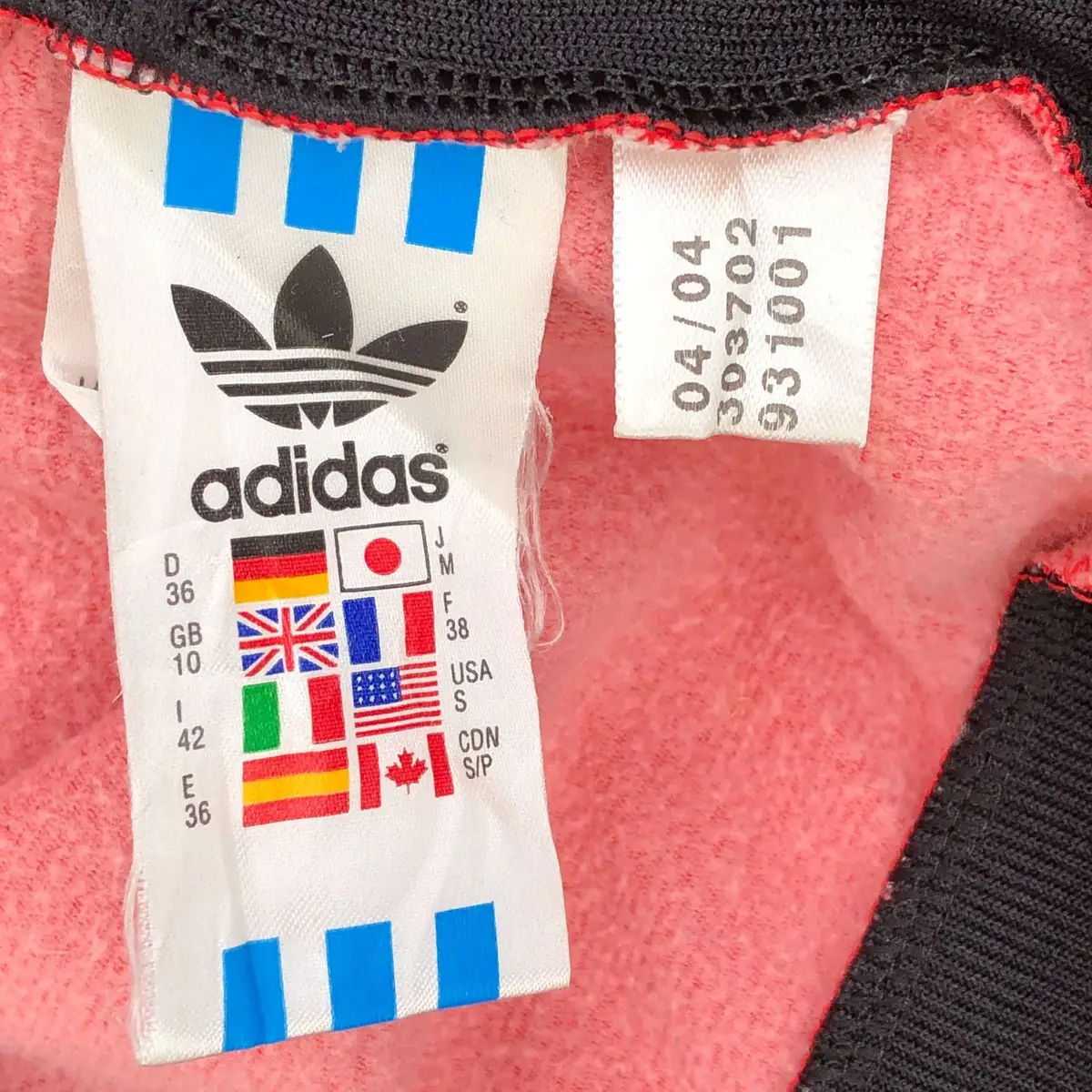 Adidas Red and Black Track Jacket