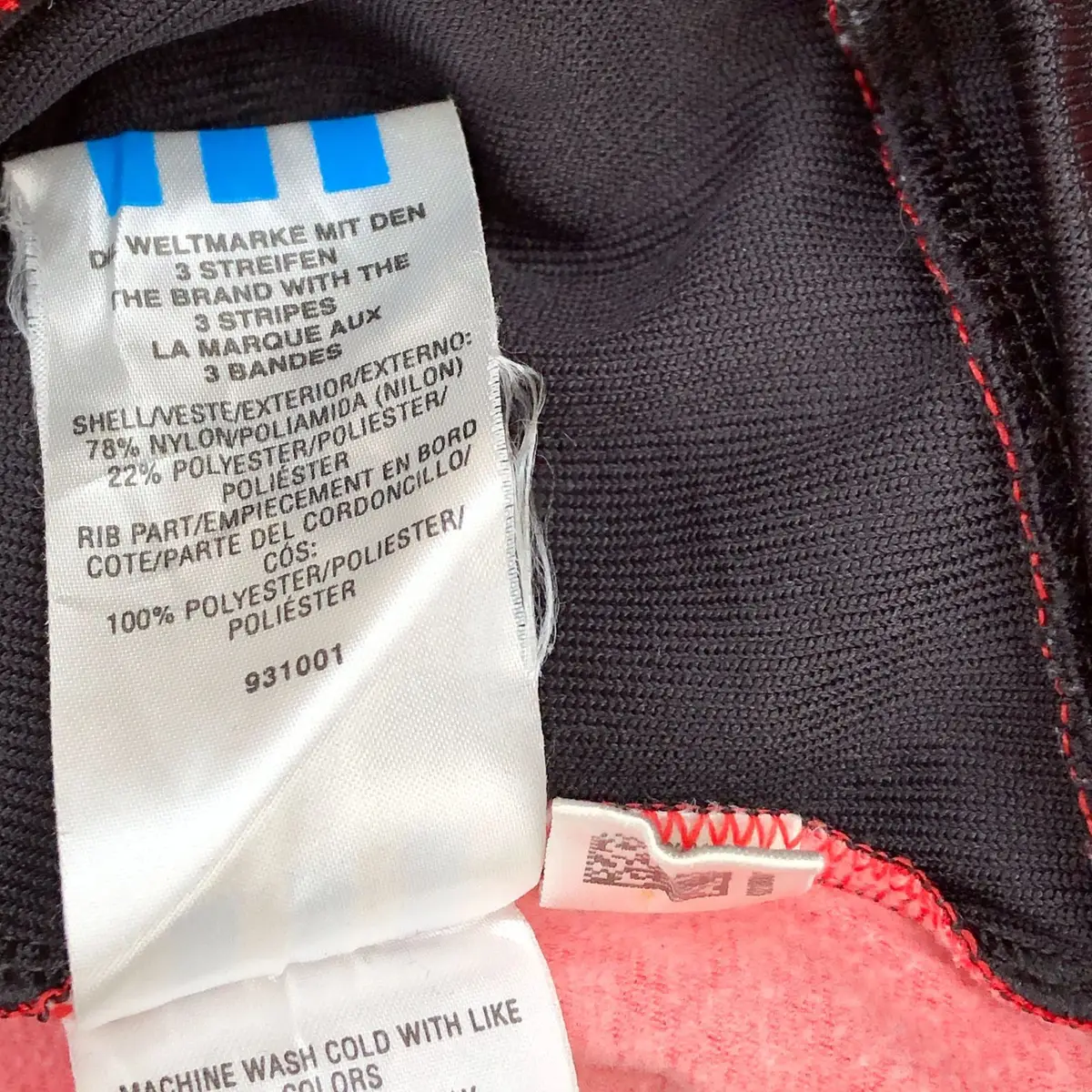 Adidas Red and Black Track Jacket