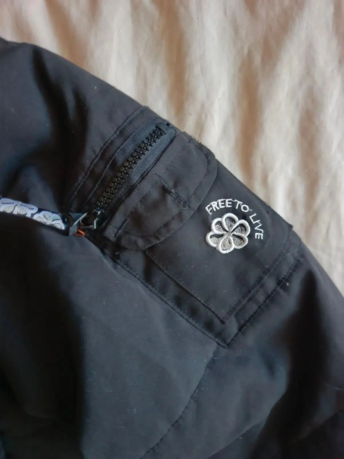 Black Quilted Puffer Jacket with Fur Hood