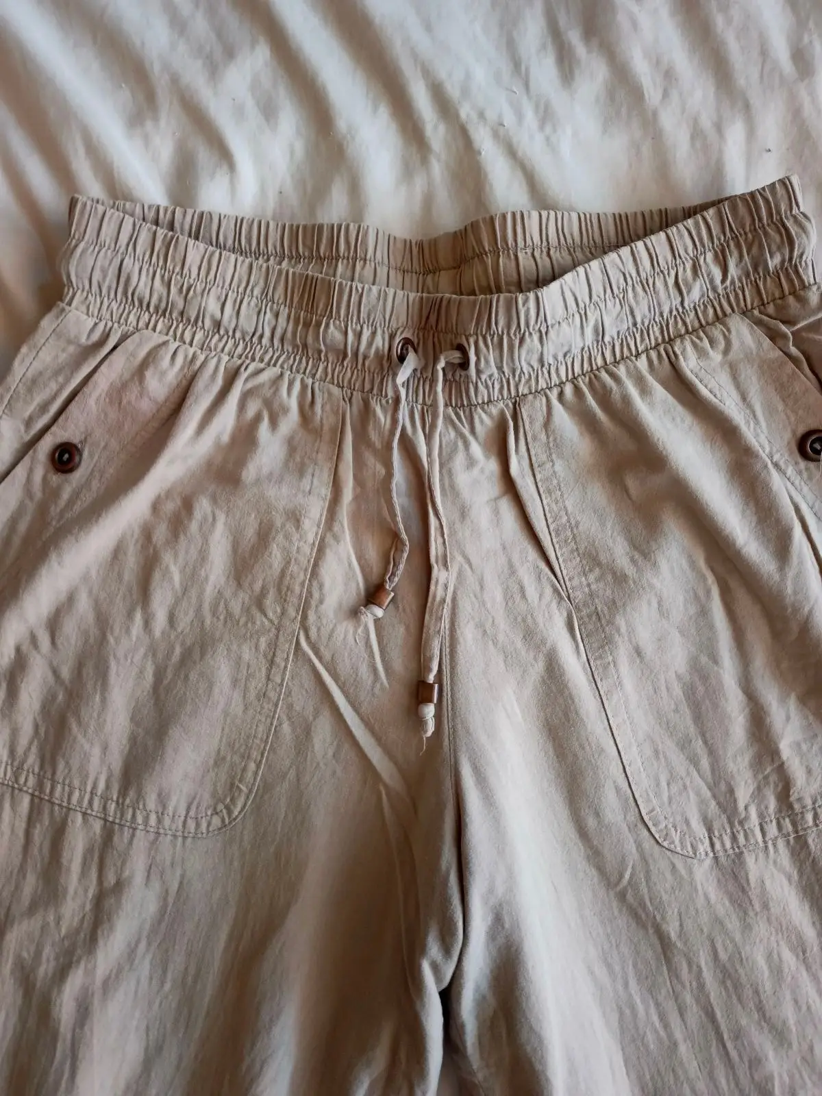 Beige Cargo Pants Size S