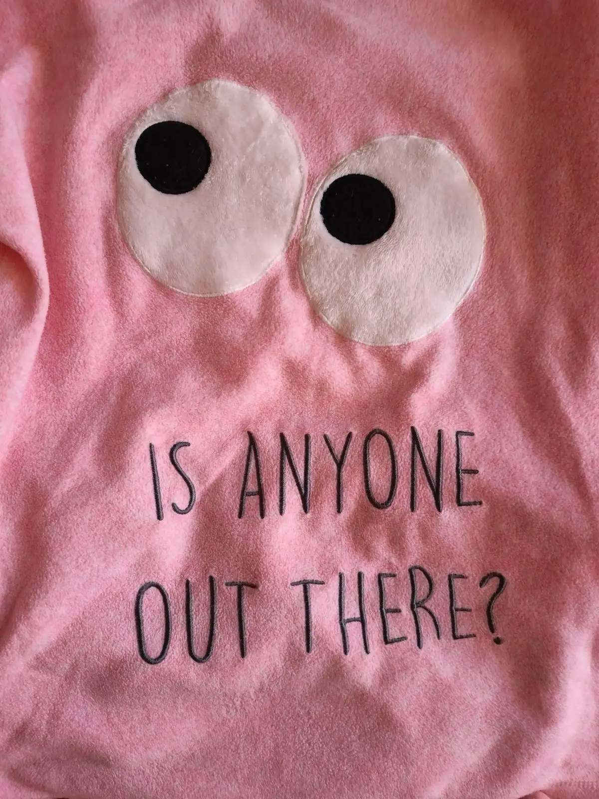 Edgars Pink Pajama Set — 'Is Anyone Out There' Graphic