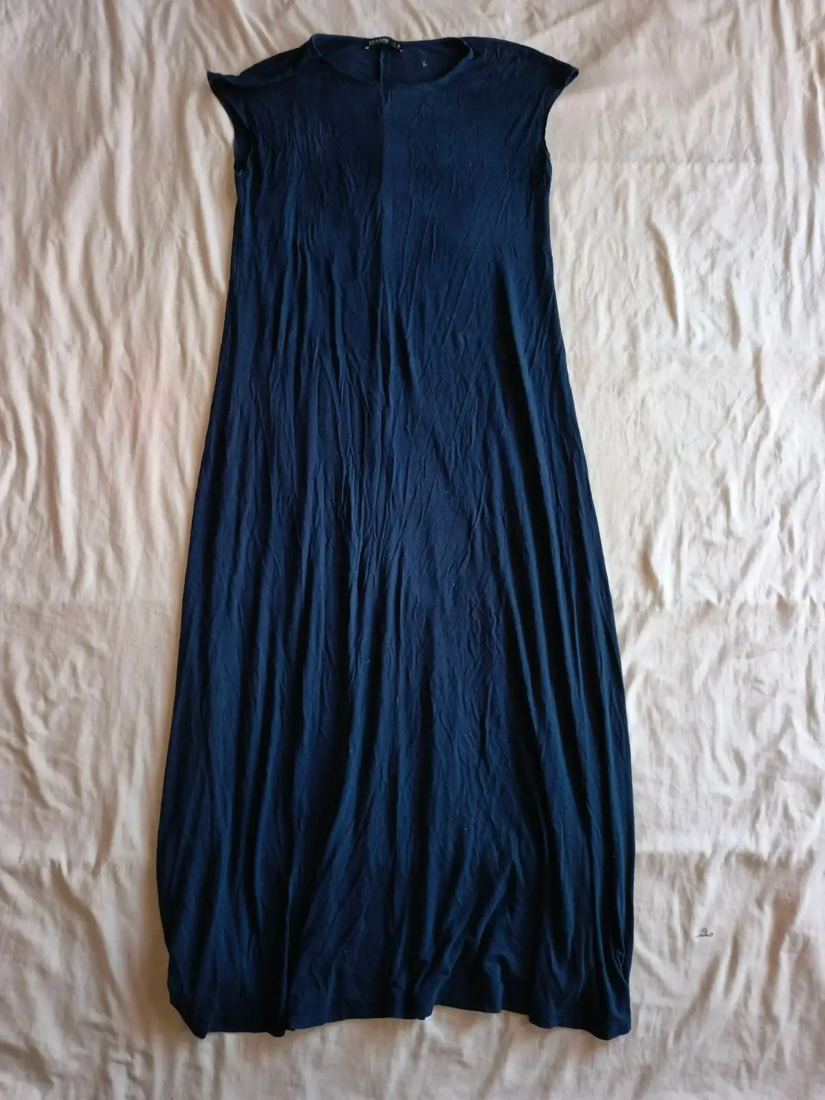 David Jones Navy Blue Sleeveless Dress Size M