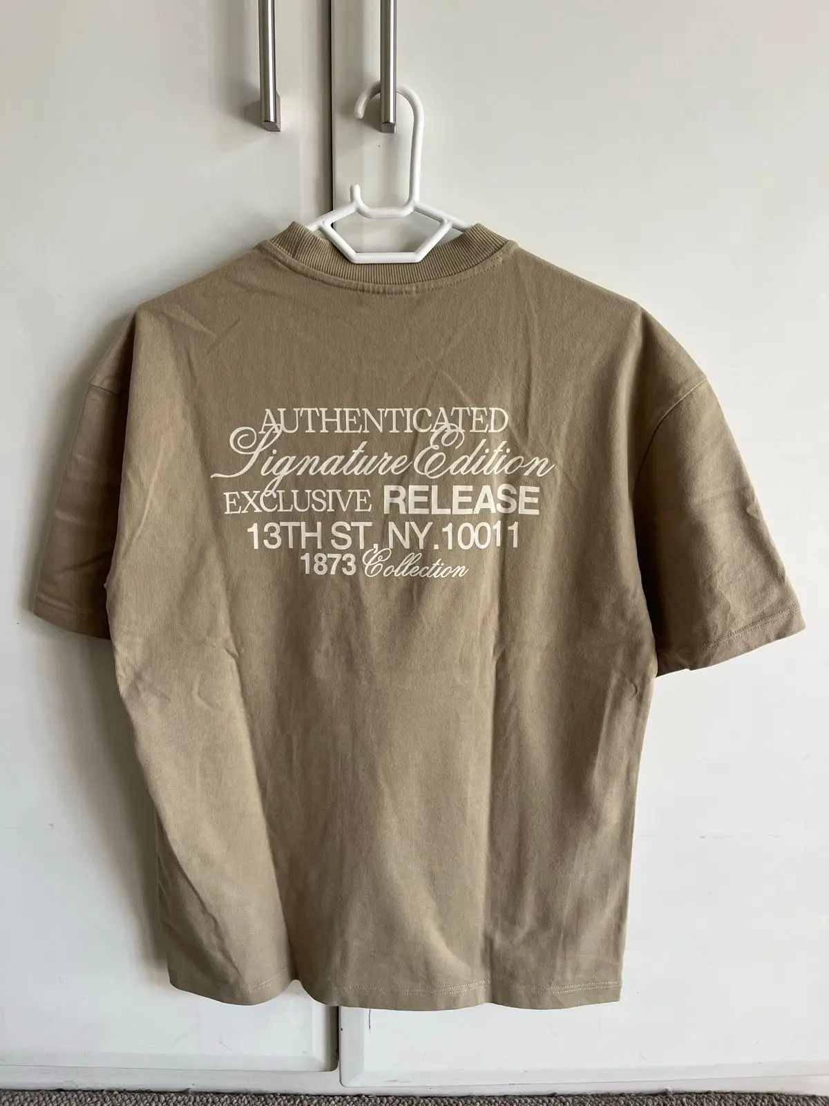Beige T-Shirt with 1873 Handmade Edition Logo