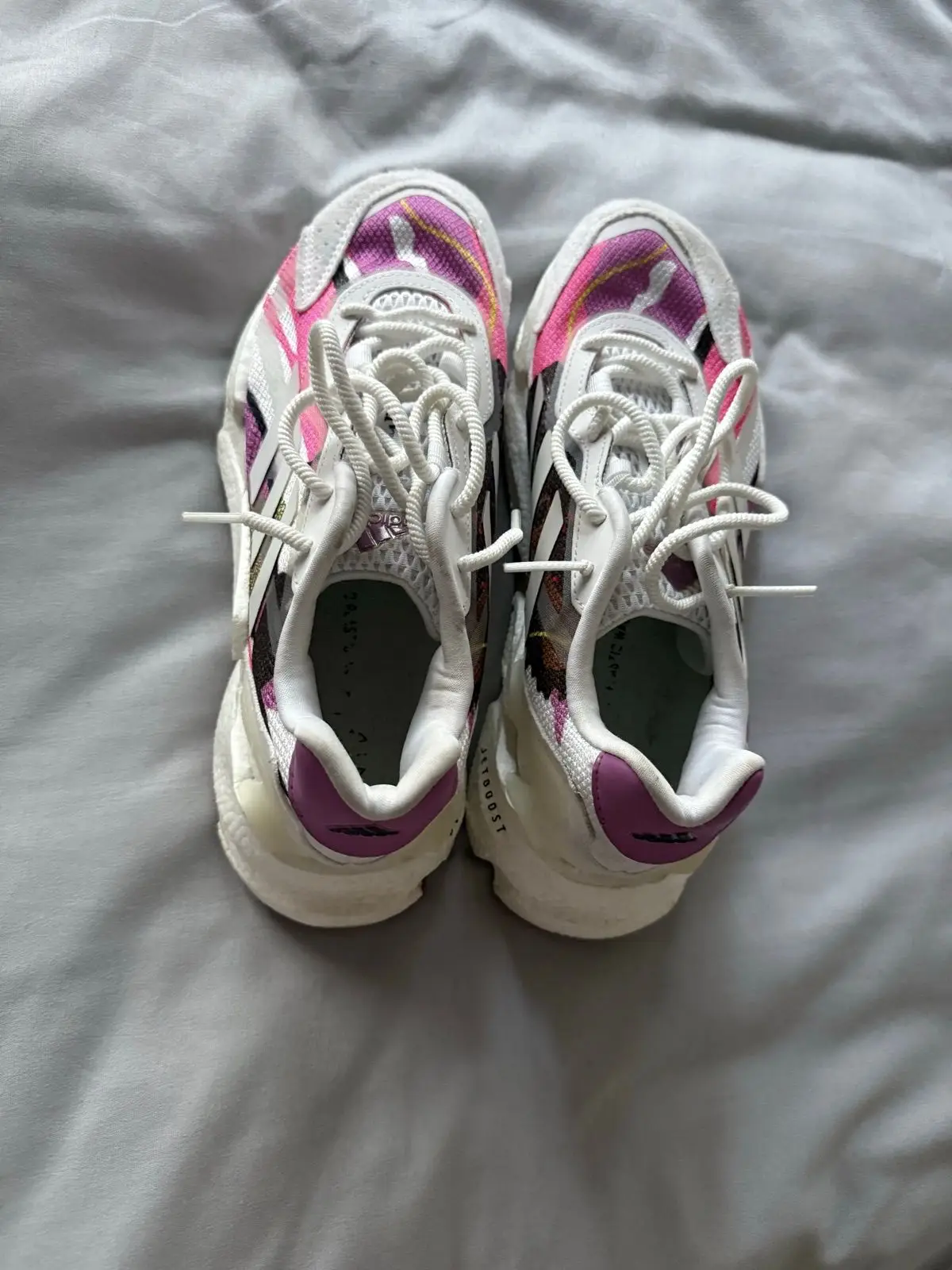 Adidas Sneakers White Pink Purple Size 6