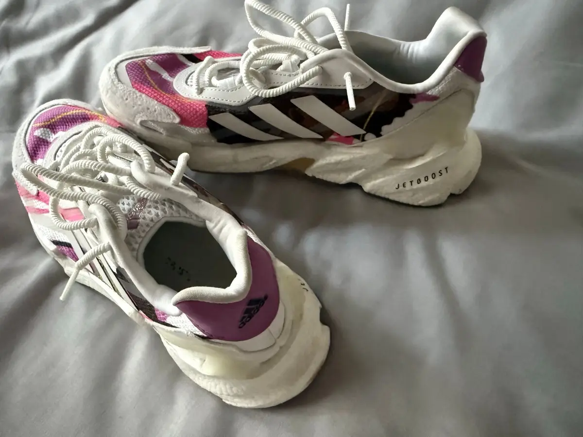 Adidas Sneakers White Pink Purple Size 6