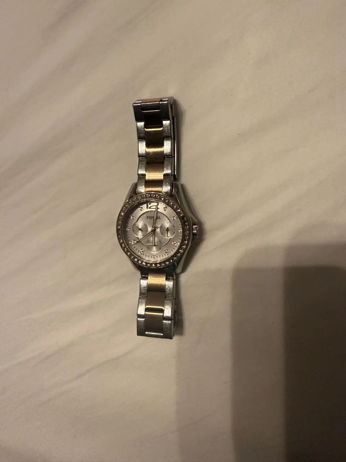 Fossil Two-Tone Chronograph Watch