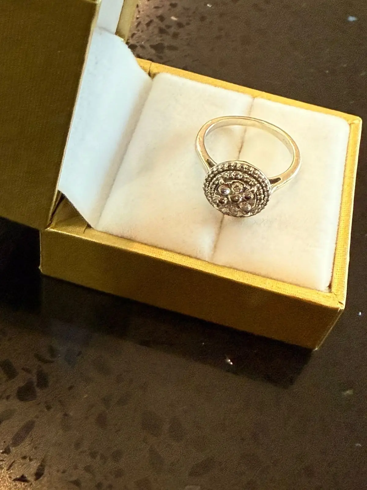 NWJ Diamond Cluster Ring White Gold