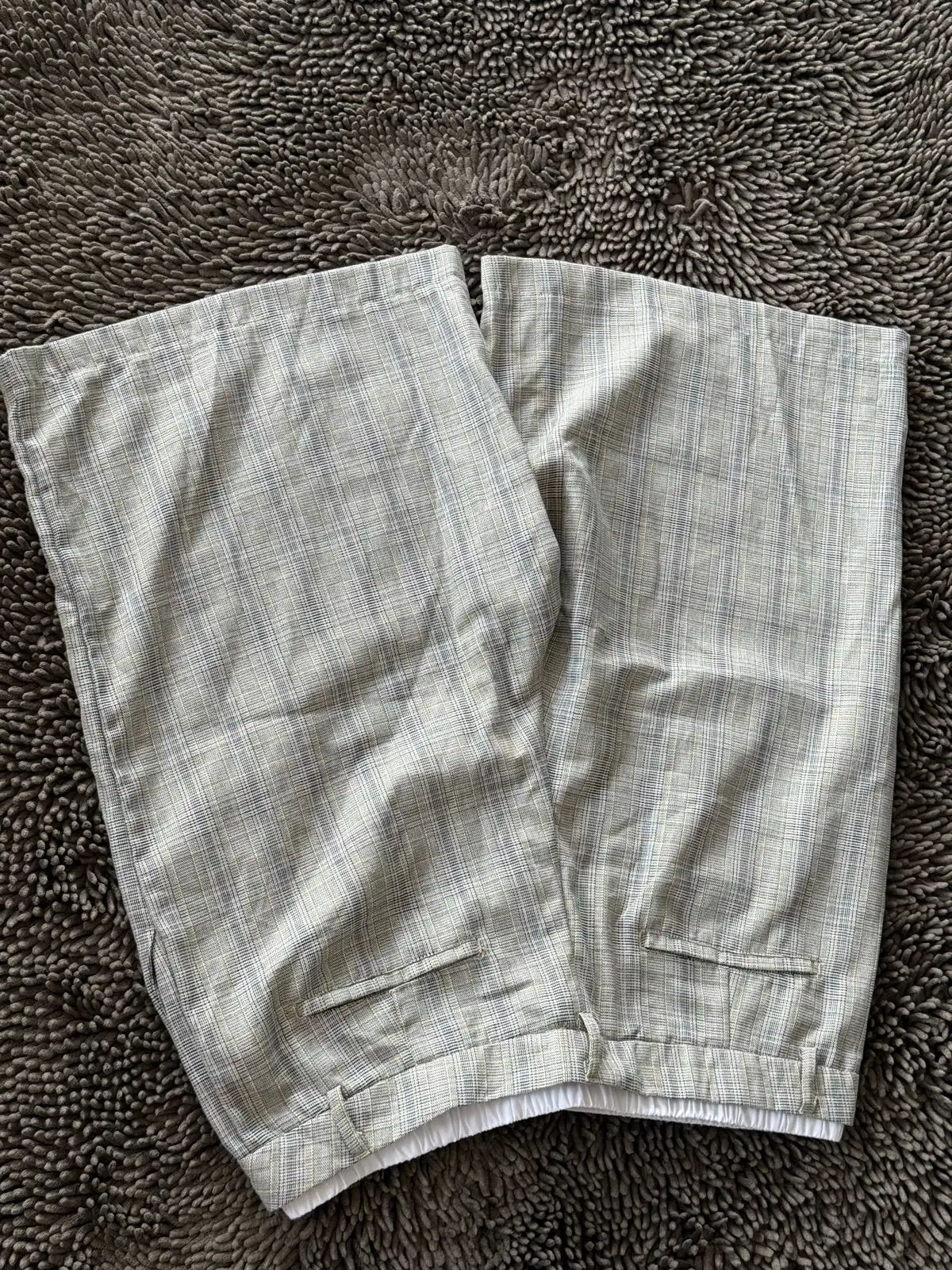 Mr Price Linen Shorts Size 16 Light Grey