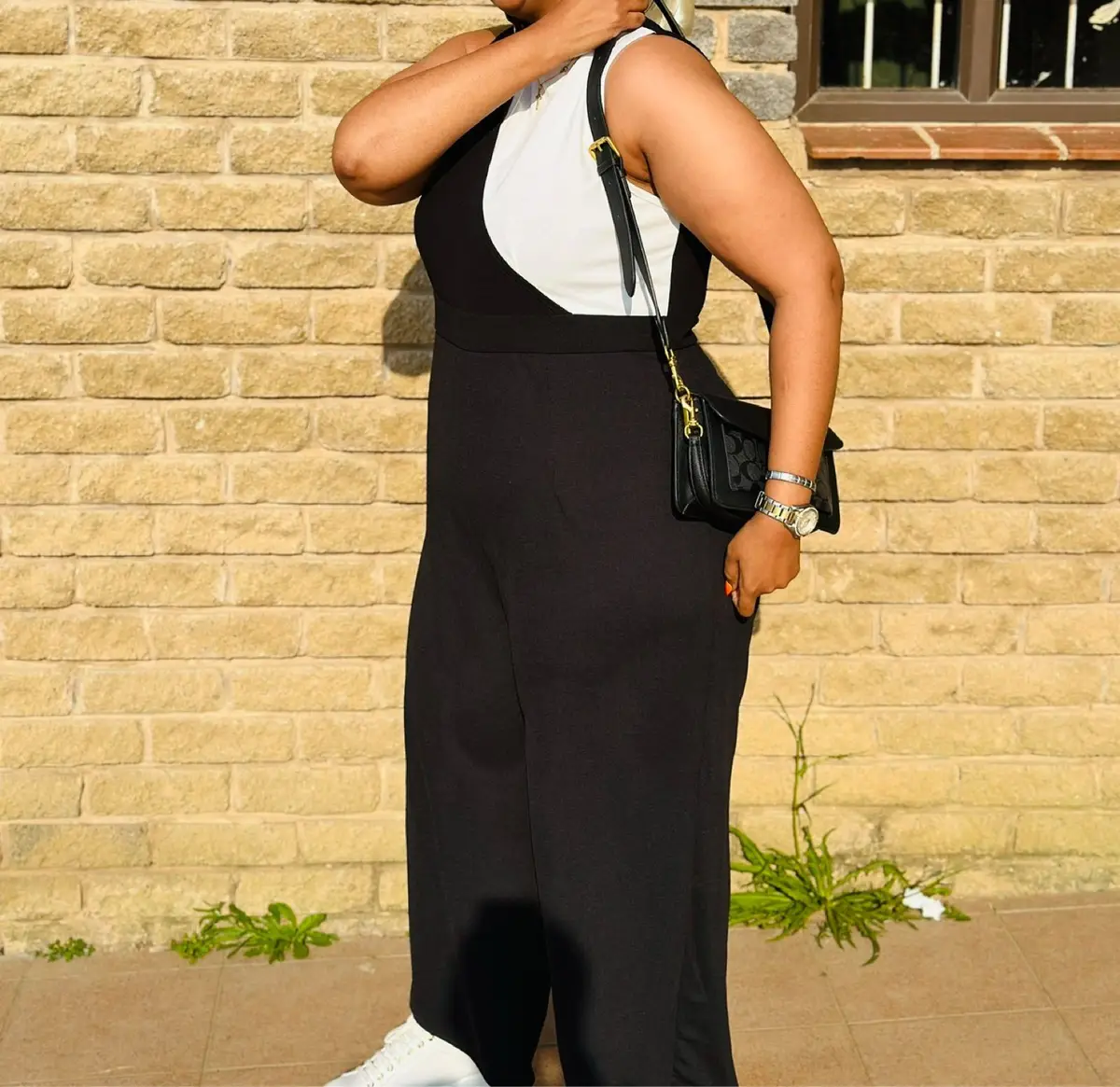 Shein Black and White Jumpsuit