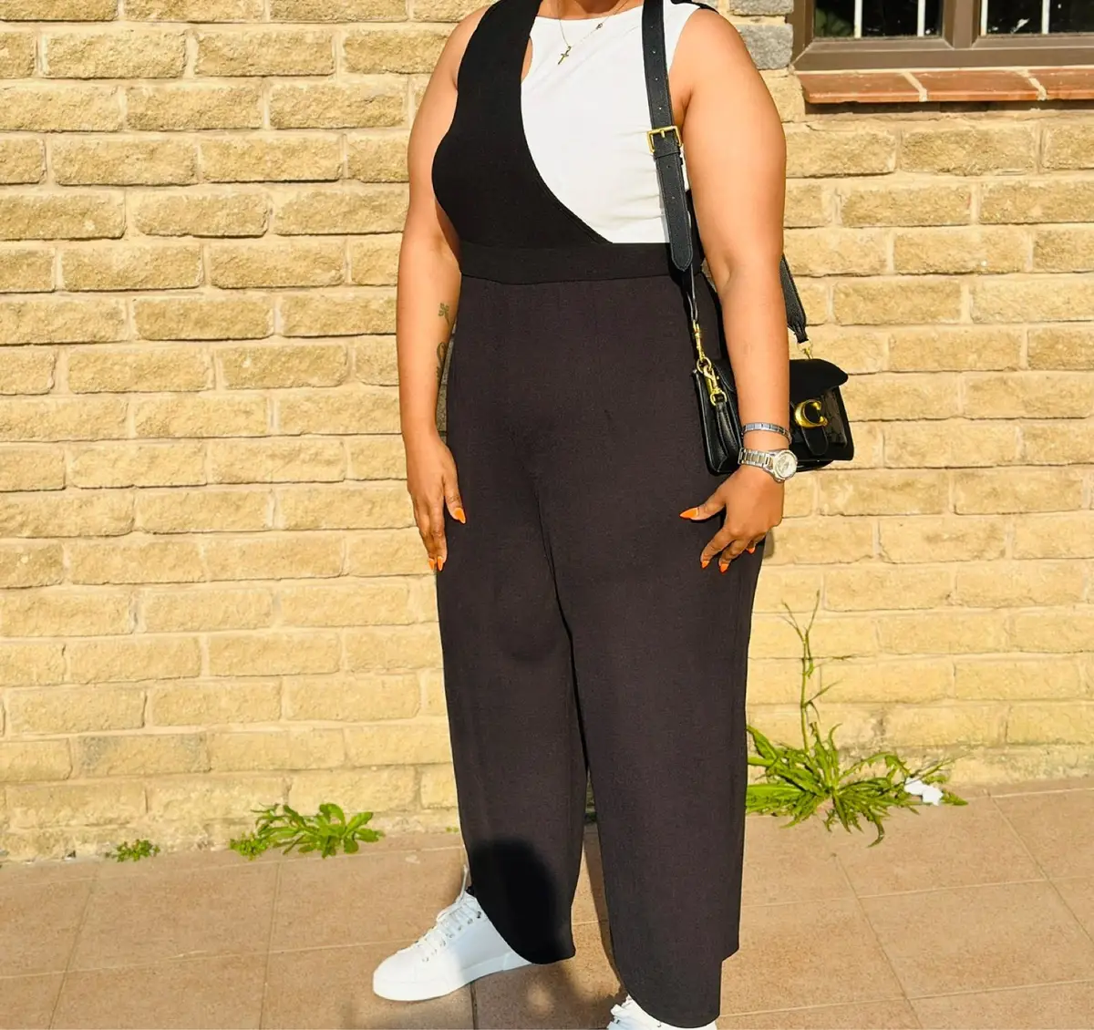 Shein Black and White Jumpsuit