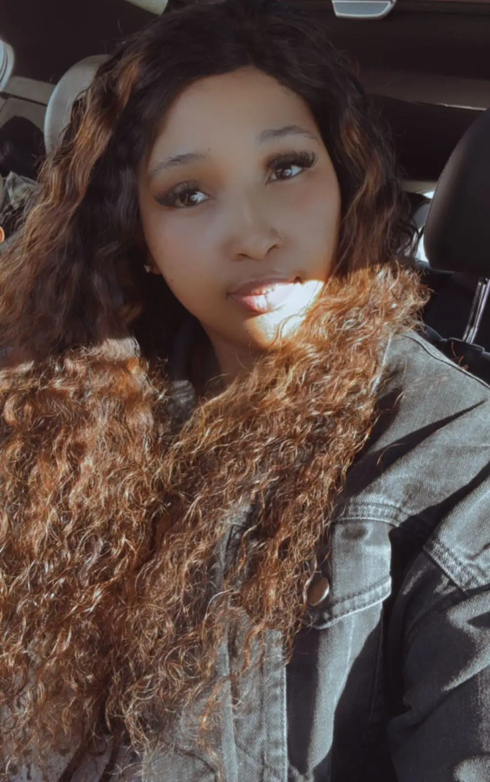 Long Curly Wavy Wig 26 Inch Dark Brown Caramel
