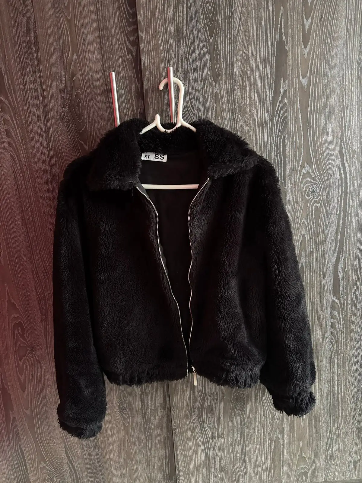 Mr Price Black Fuzzy Zip Jacket XS