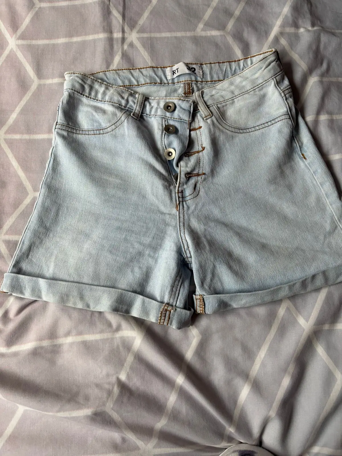 Mr Price Light Blue Denim Shorts Size 32