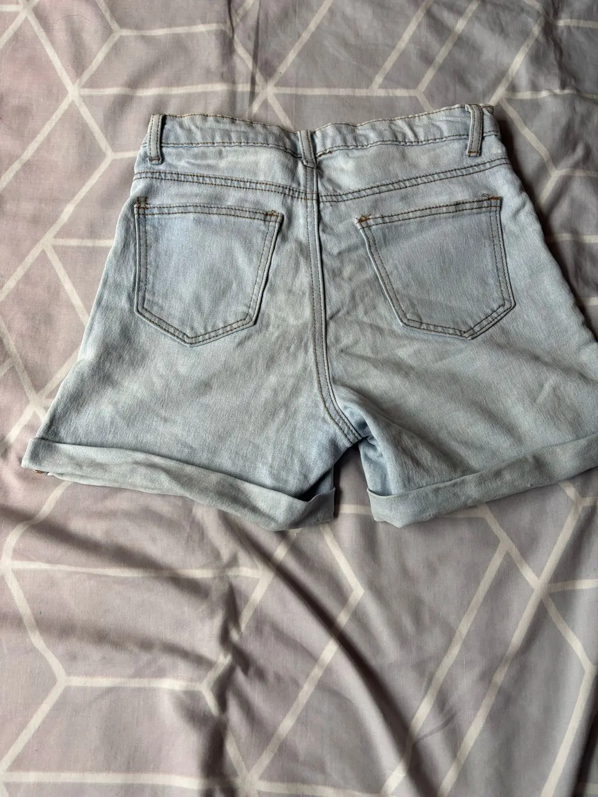 Mr Price Light Blue Denim Shorts Size 32