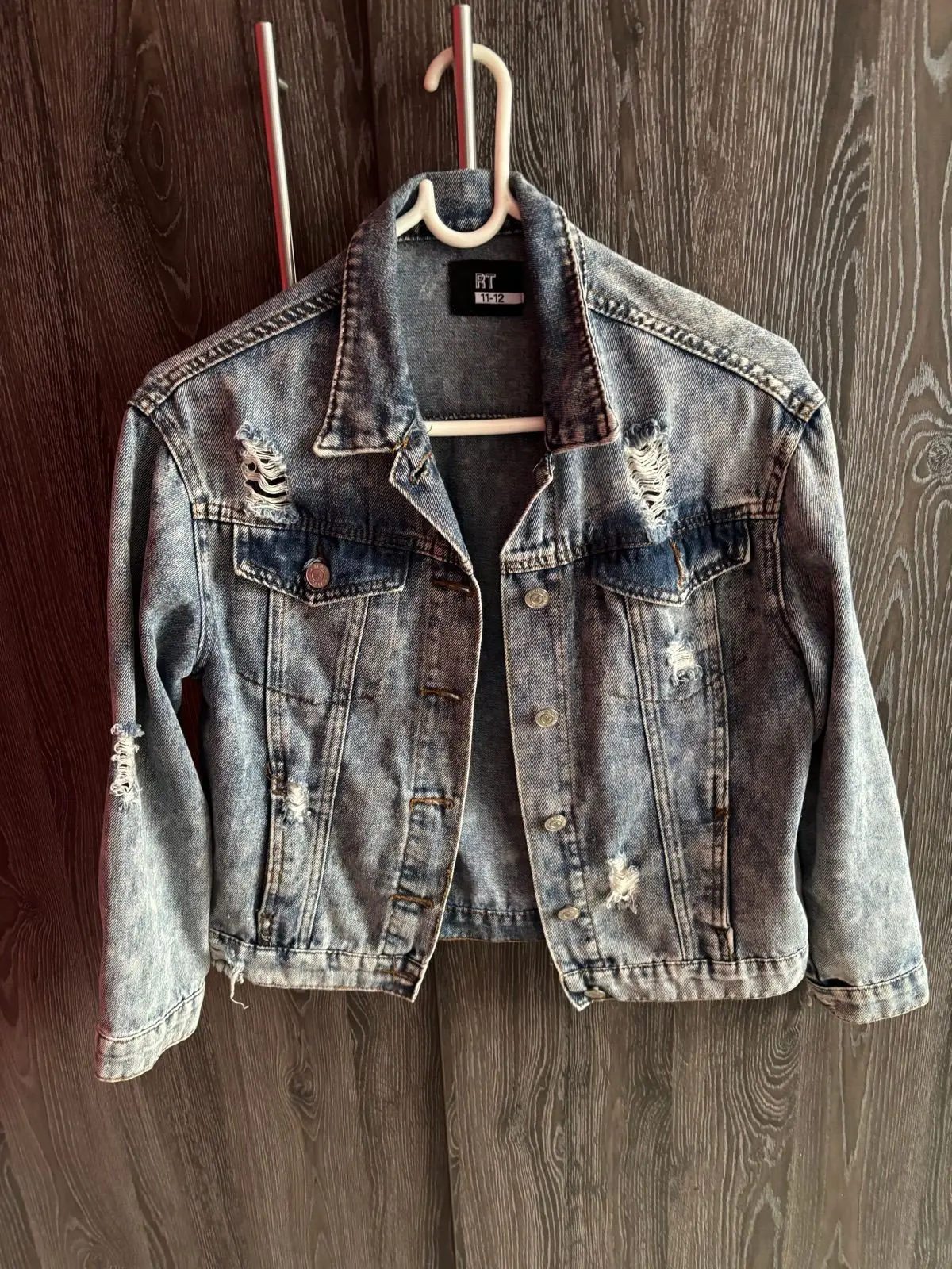 Mr Price Distressed Light Wash Denim Jacket Size S