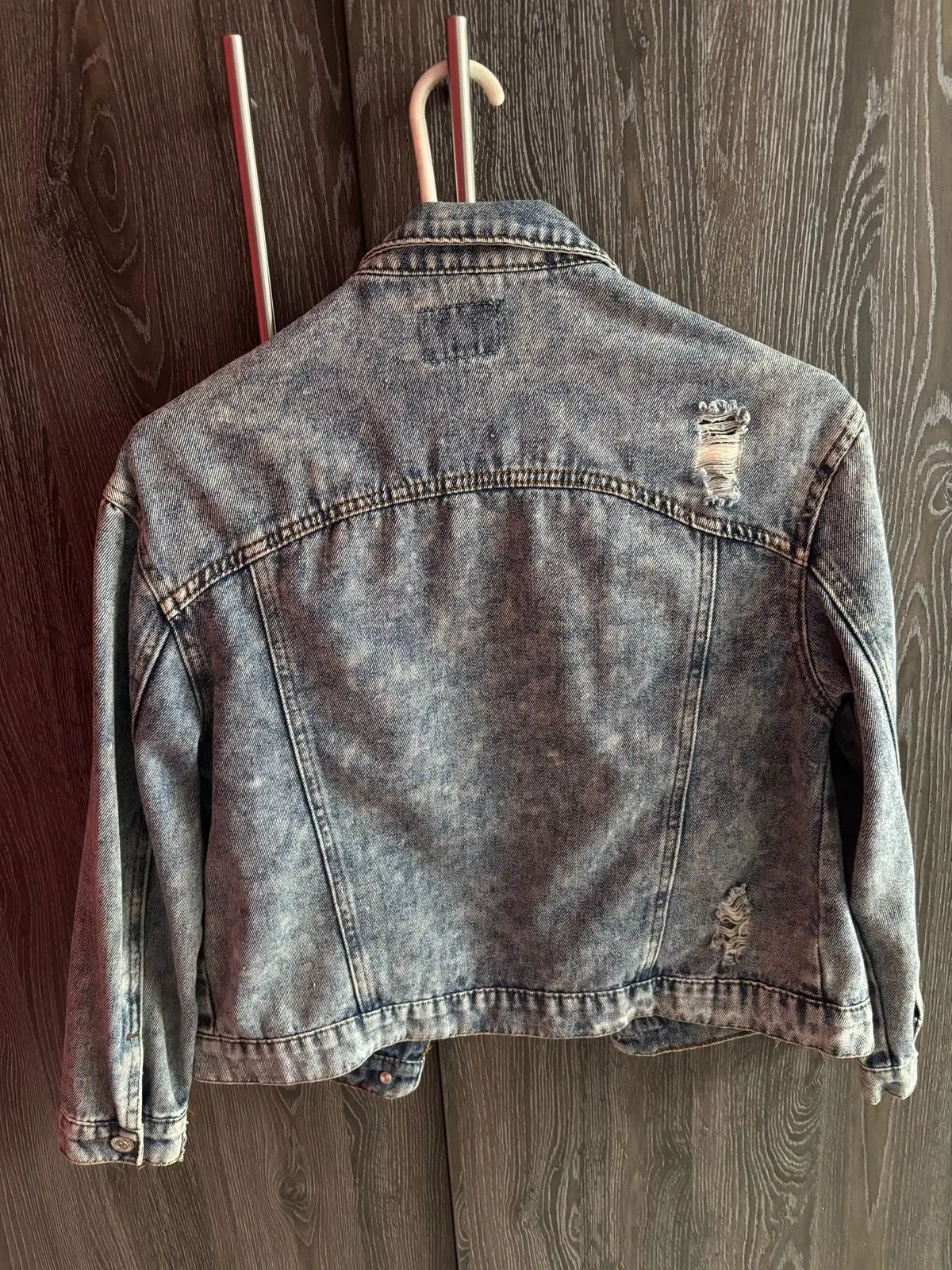 Mr Price Distressed Light Wash Denim Jacket Size S