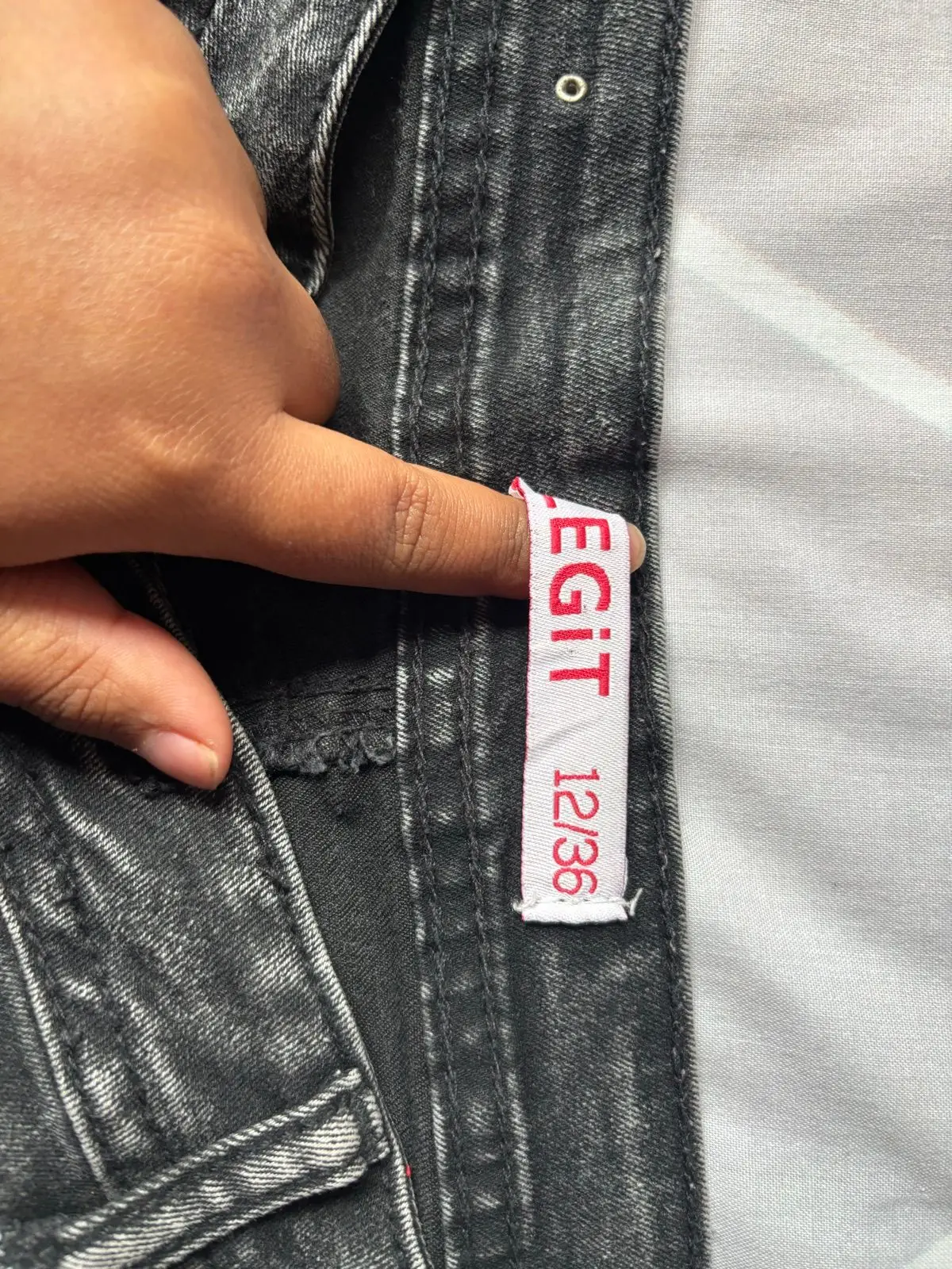Black Denim Jeans Size 36