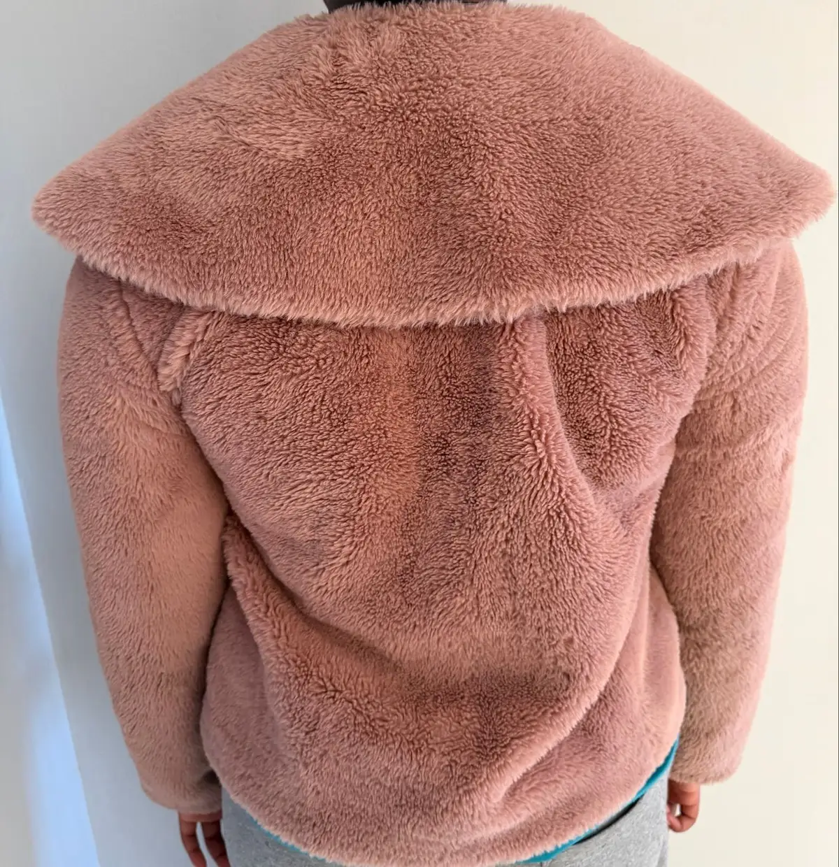 Mauve Fuzzy Short Jacket XS