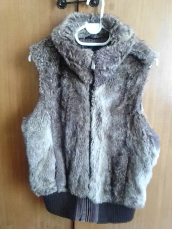 Faux winter vest