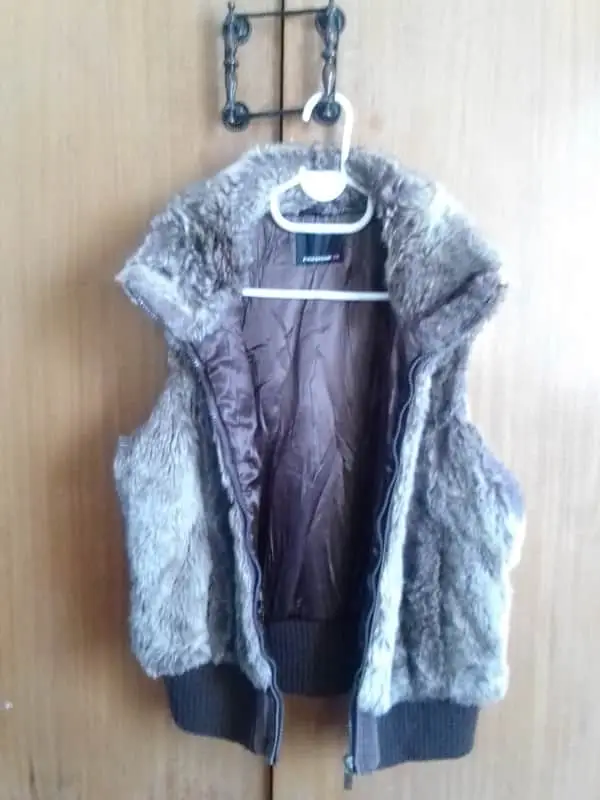 Faux winter vest