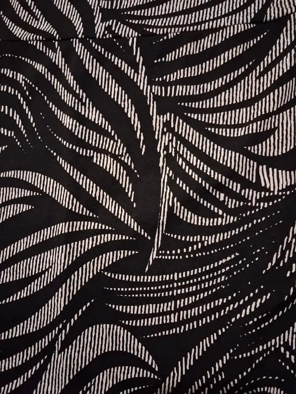 Black and White Patterned Dress